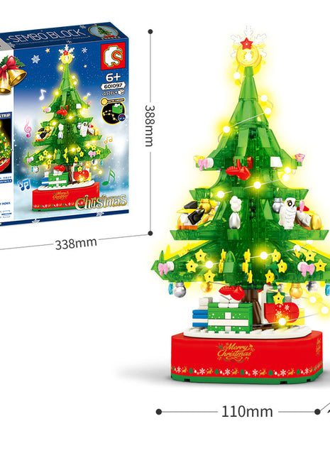 Christmas Tree Building Blocks Assembling Gifts