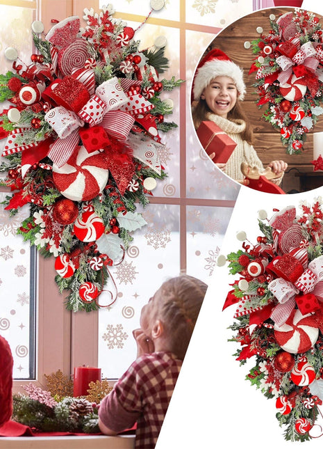 Christmas Upside Down Tree Door Wall Decoration