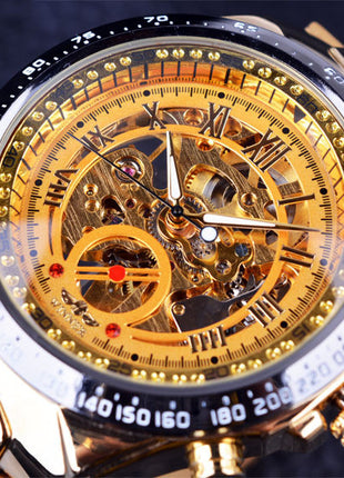 Personalized All-steel Hollow Automatic Mechanical Watch Fashion Watch For Men