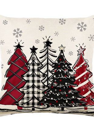 Christmas Cushion Cover Pillowcase Merry Christmas Decor For Home 2024 Xmas Ornament Happy NewYear Gift