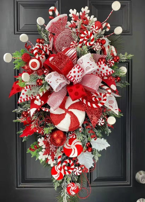 Christmas Upside Down Tree Door Wall Decoration