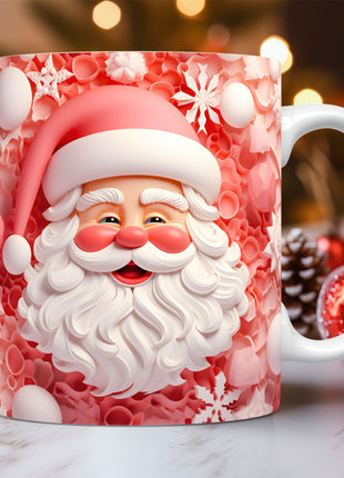 Creative 3D Christmas Ceramic Mug Unique Space Design Snowman Santa Coffee Cup Tea Milk Mug Christmas Gifts For Kids Adults Kitchen Gadgets