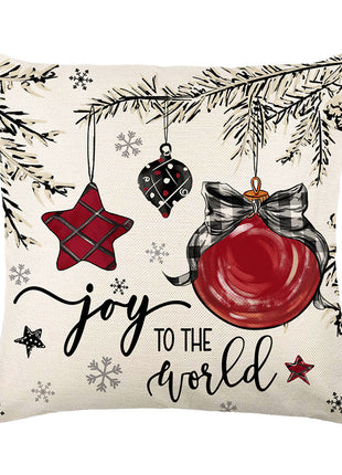 Christmas Cushion Cover Pillowcase Merry Christmas Decor For Home 2024 Xmas Ornament Happy NewYear Gift