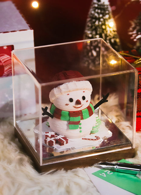 Christmas Gift 3d Three-dimensional Calendar Paper Carving Note