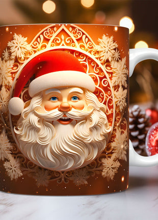 Creative 3D Christmas Ceramic Mug Unique Space Design Snowman Santa Coffee Cup Tea Milk Mug Christmas Gifts For Kids Adults Kitchen Gadgets