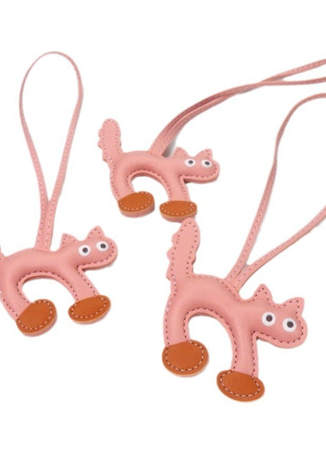 Mini CAT Leather Bag Pendant