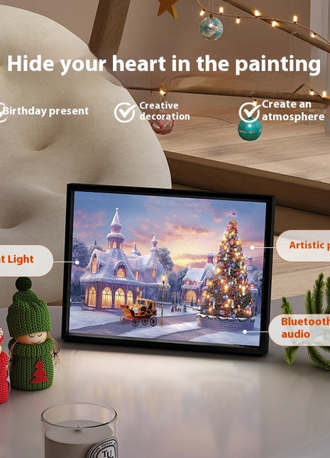 Christmas Small Gift Mini Bluetooth Speaker Painting