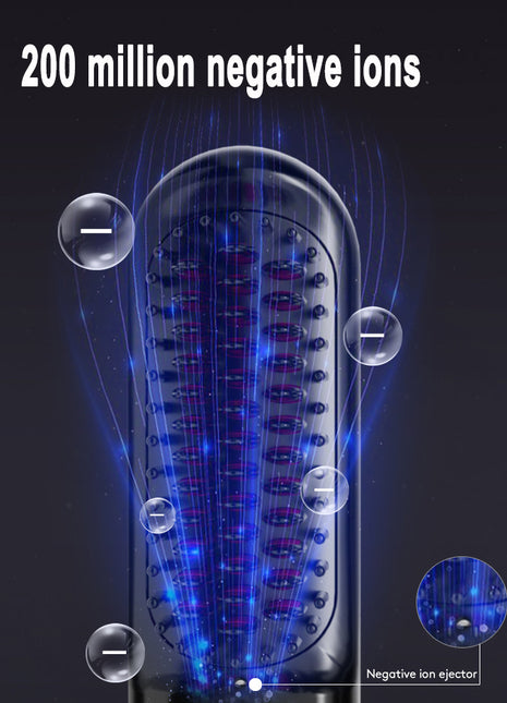 2 In 1 Straight Hair Comb Wireless Hair Straightener Brush Hair Fast Heating Portable Hot Curler USB Charging